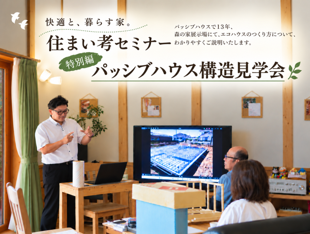 見えない気密･断熱を、体感する2日間。パッシブハウス構造見学会🏠